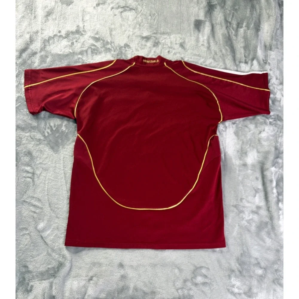 adidas Soccer Jersey Vintage-inspired Mens L Burgundy Embroidered Climacool